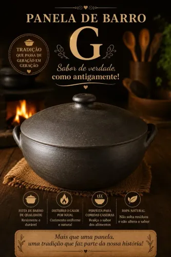Panela de Barro de 3 Litros
