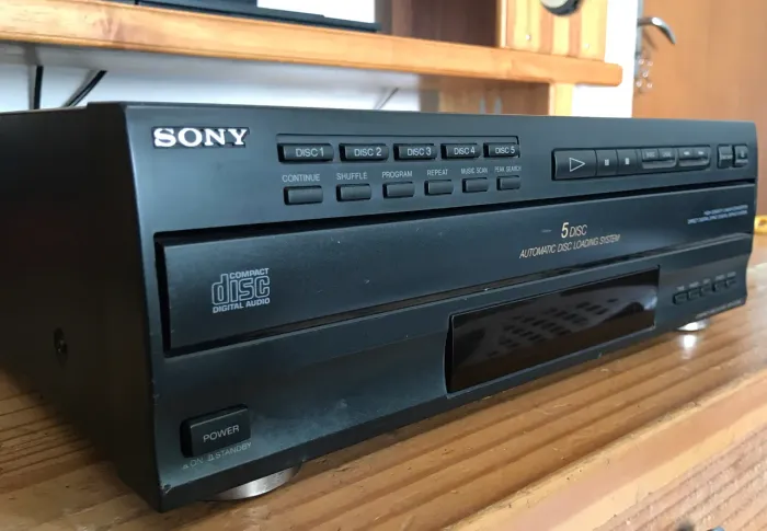 CD Player Sony 5 cds Carrossel CDP505