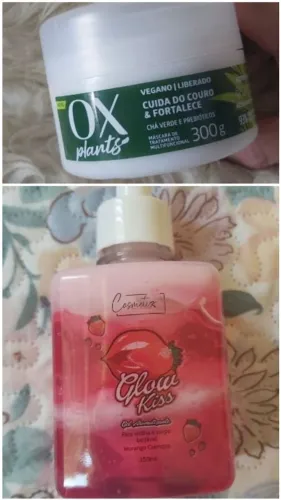 novo - kit máscara capilar e gel corporal