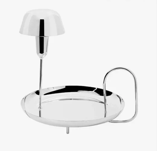 Bandeja em prata com iluminação St James