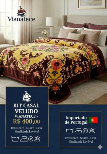 Cobertor Casal Importado
