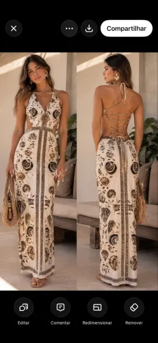 Vestido farm usado 2 vezes