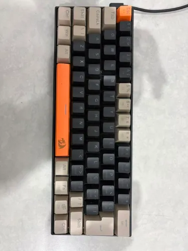 Redragon TECLADO GAMER LAKSHMI LARANJA+PRETO+ CINZA COM SWITCH MARROM