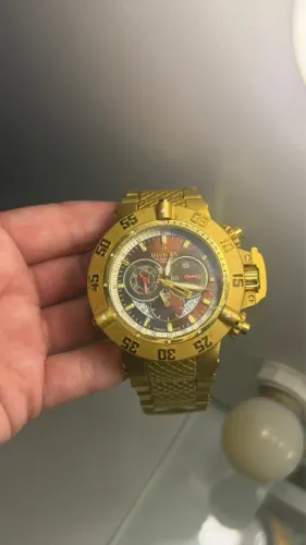 Relógio ORIGINAL Invicta Subaqua Noma III Dourado.