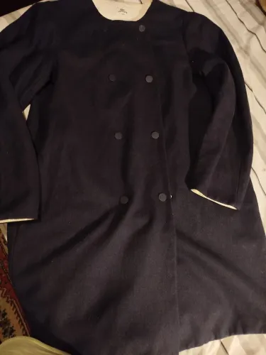 Sobretudo de lã Lacoste azul 44