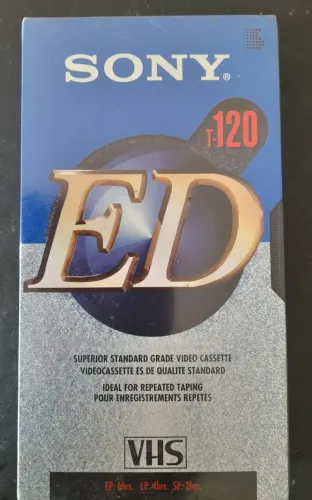 Fita VHS Sony ED T-120 nova lacrada