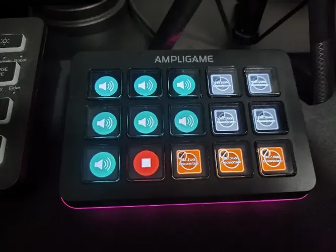 Mesa Controladora Stream Deck Dock Fifine Ampligame D6 Preto (15 Teclas)