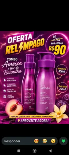 Combo ameixa e flor de baunilha natura