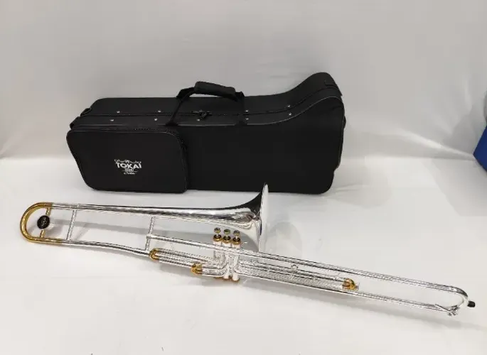 Trombone de Pisto Longo Tokai TP-300PG Sib - Prata c/ Dourado - NOVO - Parcelo 21x -Troco