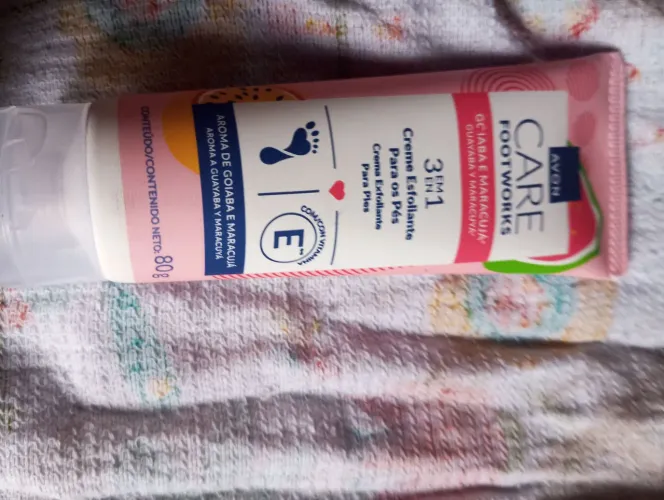 Creme esfoliante para os pes