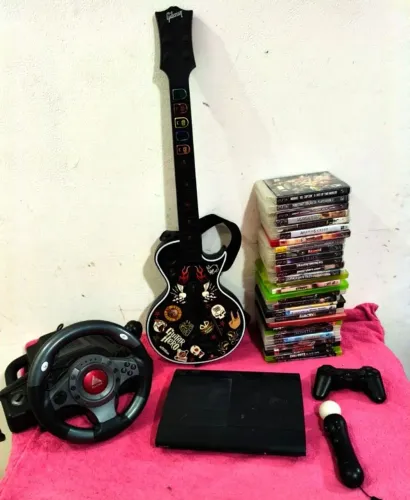 Ps3 + de 30 Jogos Originais e Brindes - Ac cartão