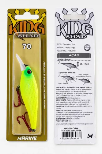 Isca artificial Marine king Shad 70