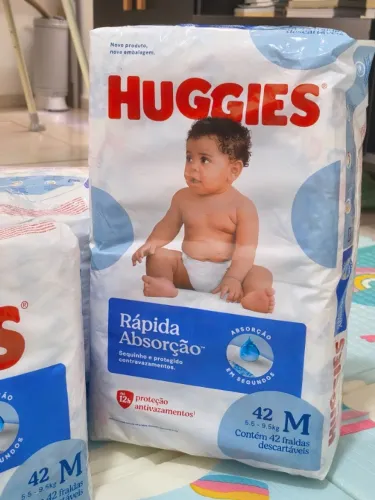 Fraldas Descartáveis Huggies - Rápida Absorção