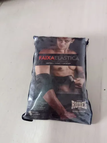 Faixa elástica para cotovelos.