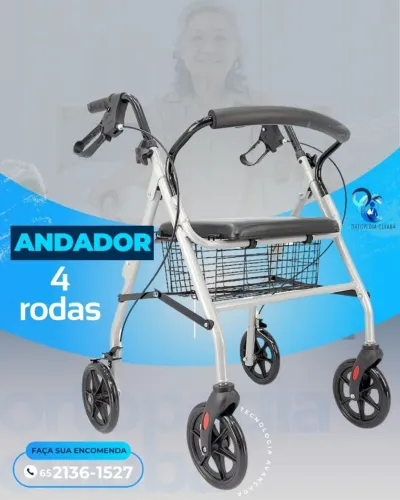andador c/ 4 rodas