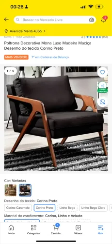 Vendo poltrona de luxo super barato