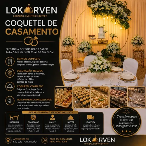 FESTA DE CASAMENTO + DECORAÇÃO + BUFFET