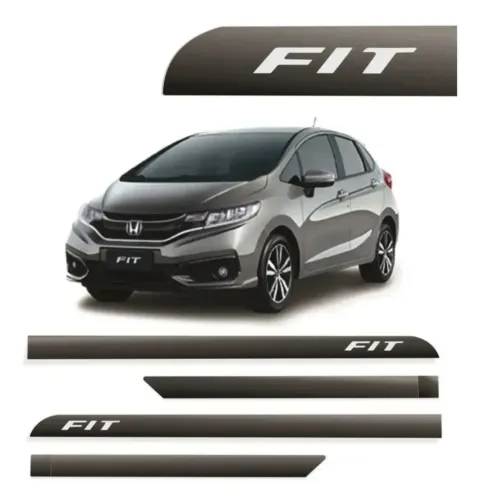 Friso porta Honda Fit Cinza Magnesium