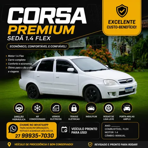 Chevrolet Corsa Sed. Premium 1.4 8V Econoflex 4P 2011