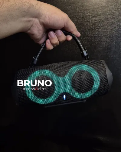 Caixa de som wireless charge 6 com rgb