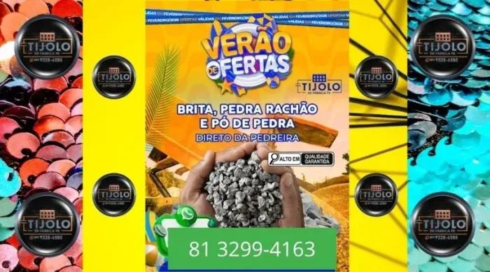 brita carga de 6 mt disponível 