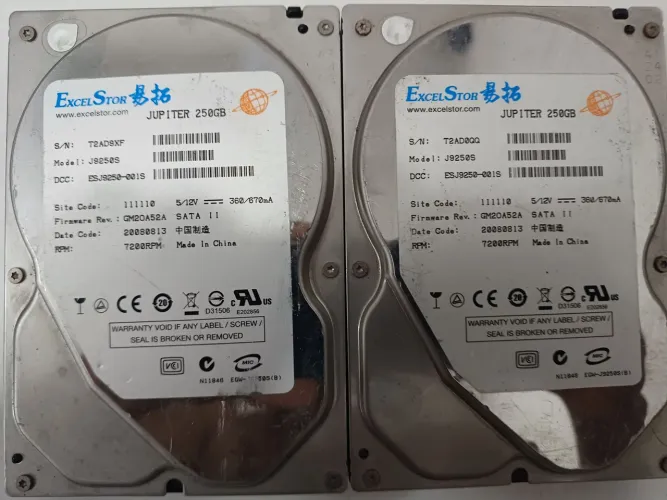 2 Hd 250Gb cftv dvr nvr cpu