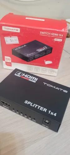 Splitter Distribuidor Hdmi 1x4 Divisor Full Hd 1.4 3d Tomate MTV-114