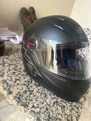 Capacete fechado fw3 Gt Classic preto fosco tamanho 60