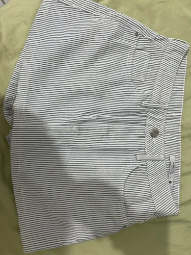 Short saia feminino listrado