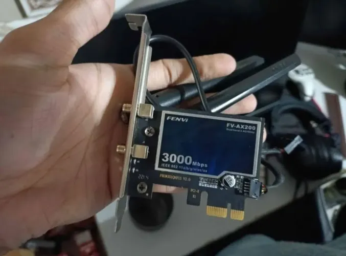 Placa Wi-fi 6, Bluetooth, Hotspot
