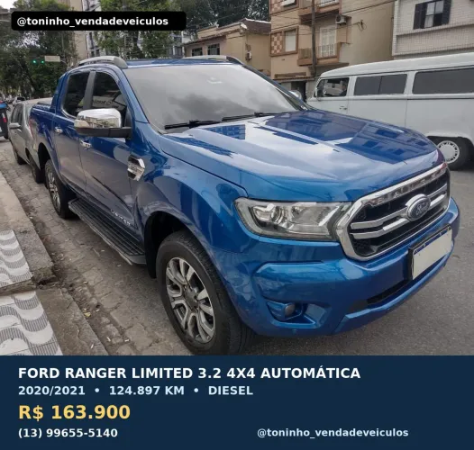 Ford Ranger Limited 3.2 20V 4X4 CD Aut. Dies. 2021