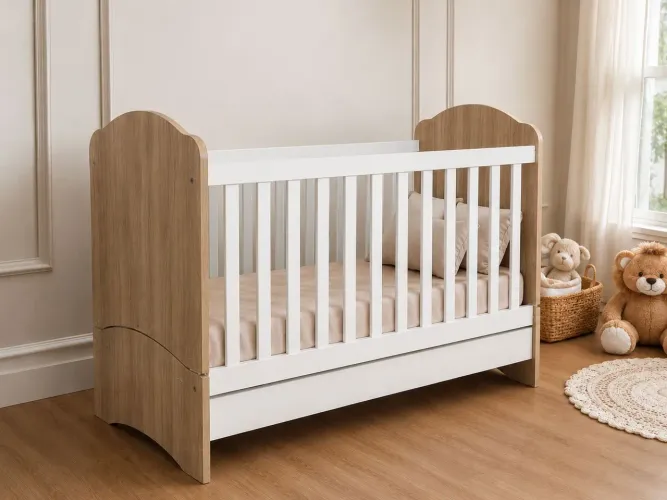 Berço Americano que vira Mini cama / com colchão 