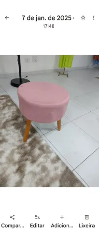Puff Rose pés palito