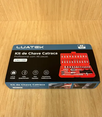 Kit de chave catraca 46 peças