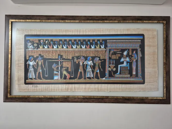 Quadro Papiro Egípcio Original