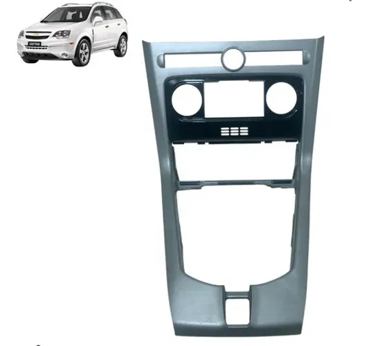 Moldura Painel Central Chevrolet Captiva 2009 A 2014 Cinza