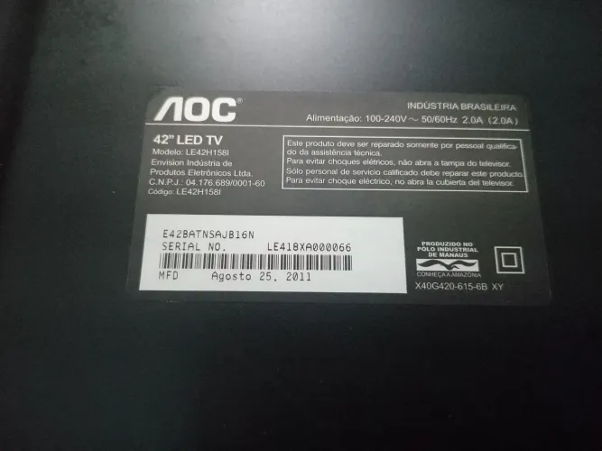 Televisão com defeito