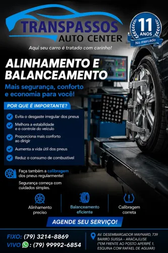 Alinhamento e balanceamento a partir de R$ 80,00