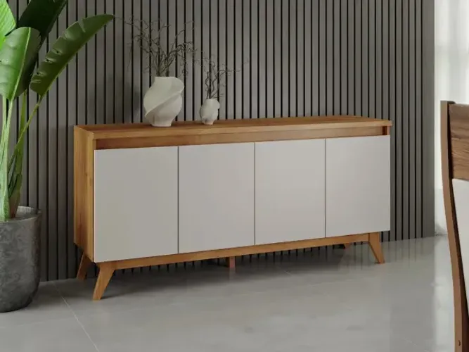 Buffet Flip Mel/Off White  (Dividimos em ate 10X Vezes Sem Juros)