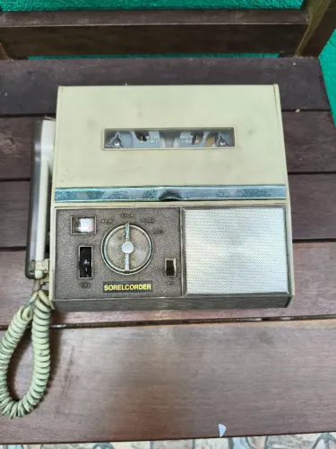 Secretária eletrônica antiga item para decoração ou restauração