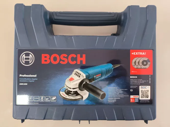 Esmerilhadeira Bosch 850W Na maleta NOVA