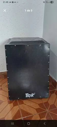 Cajon nobre tok elétrico com bongo, almofadado.