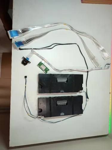 Kit de Cabos Flat LVDS, Caixa de Som, WiFi e infravermelho para TV 75UQ8050PSB 4K LG 75