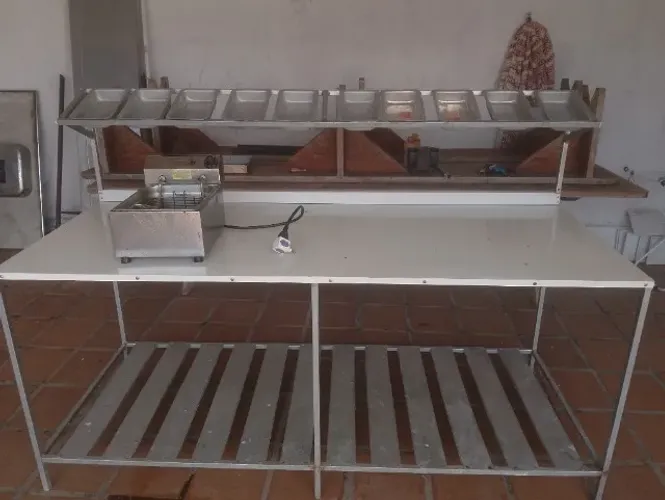 Bancada pra pizzaria e lanche 