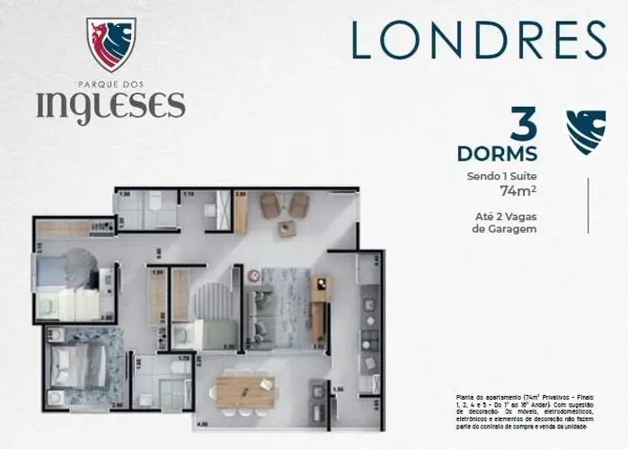 Apartamentos para venda Condomínio Parque dos Ingleses  Londres