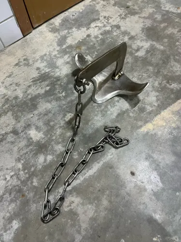 Âncora + corrente inox para lancha e jet