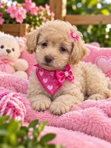 Super lindinha poodle fêmea micro toy!