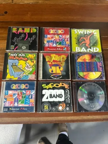 As Melhores da Band, Globo e Jovem Pan - Lote c/ 9 CDS