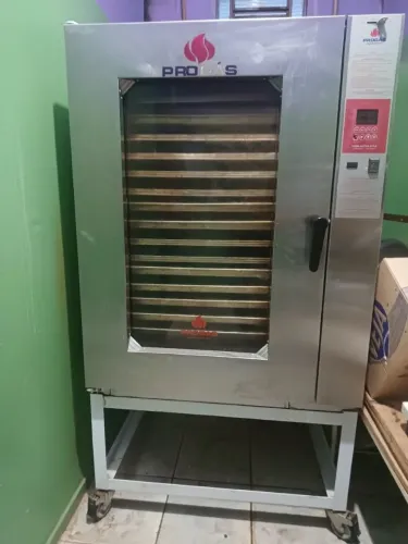 Forno 100%Elétrico 220v Trifásico 16 Esteiras p/Biscoitos 