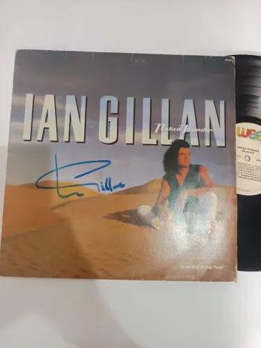 IAN GILLAN Naked Thunder LP VINIL Autografado com encarte !!! deep purple Black sabbath
